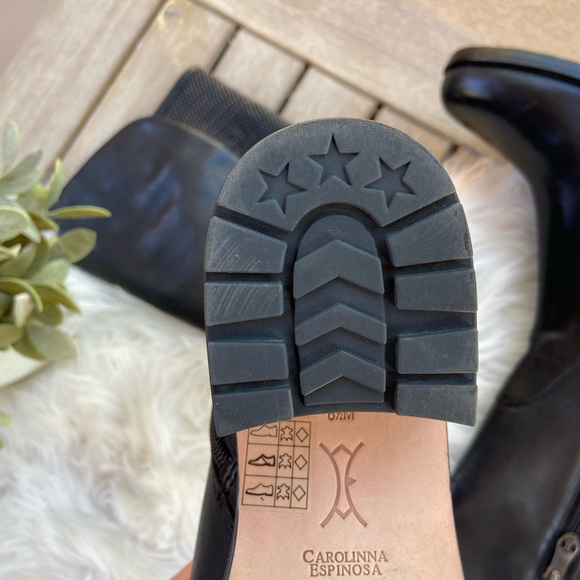 Carolinna Espinosa Dante Black Boots Size 8.5 - Picture 10 of 10